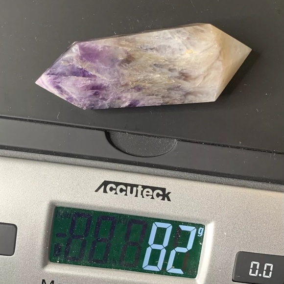 BOGO1/2 Chevron Amethyst Double
Pointed Polished Crystal Tower
Wand Healing 82g - Picture 16 of 17